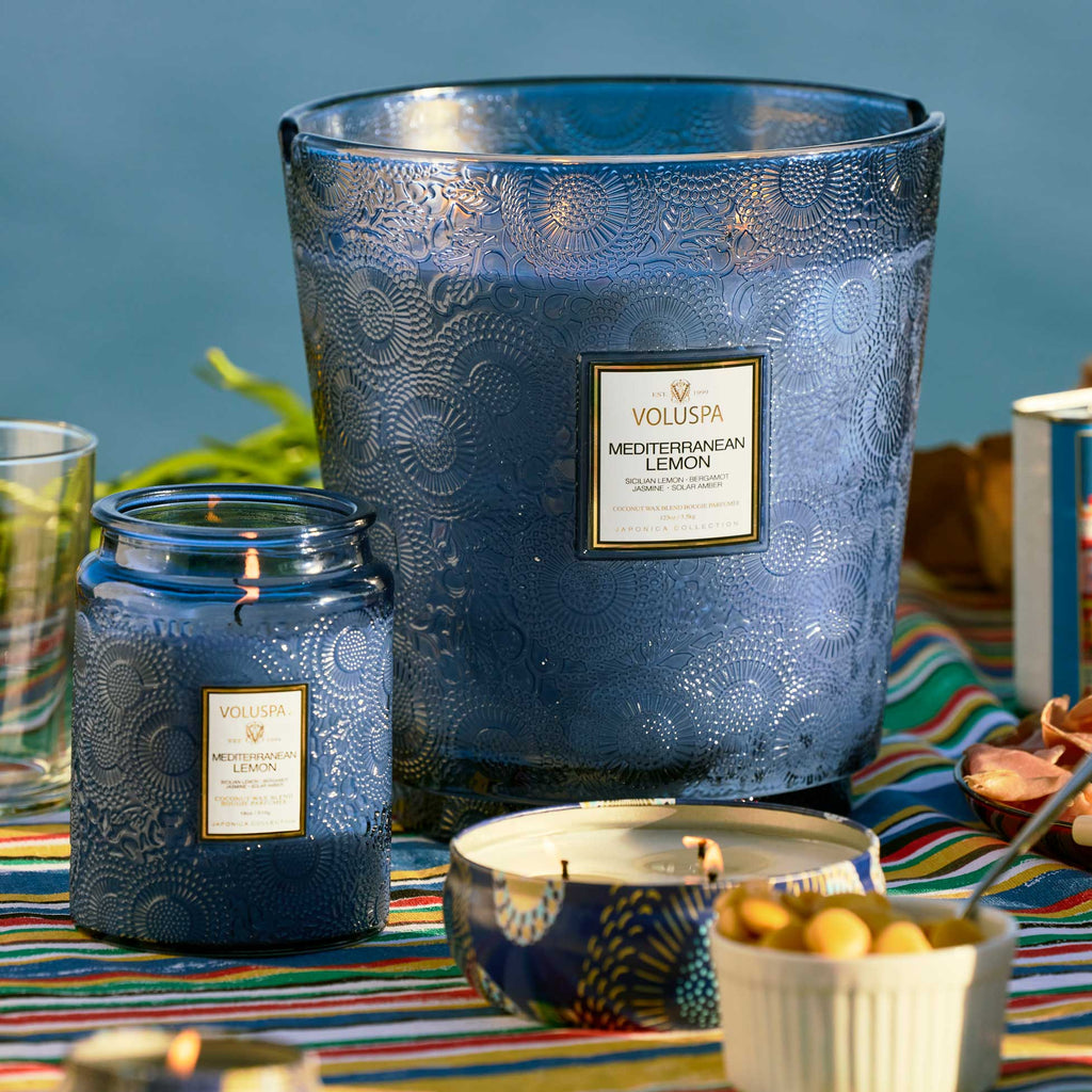 Mediterranean Lemon  3 Wick Tin Candle