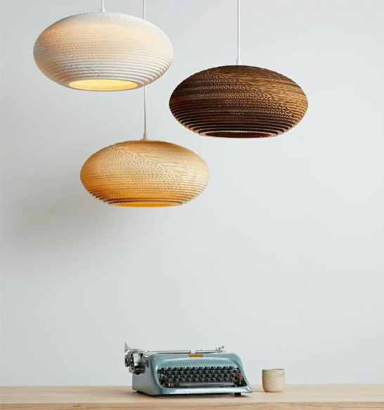 GrayPants Pendant Lights: Natural / Disc 20