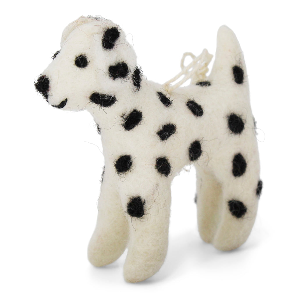 Felt Dalmatian Christmas Ornament