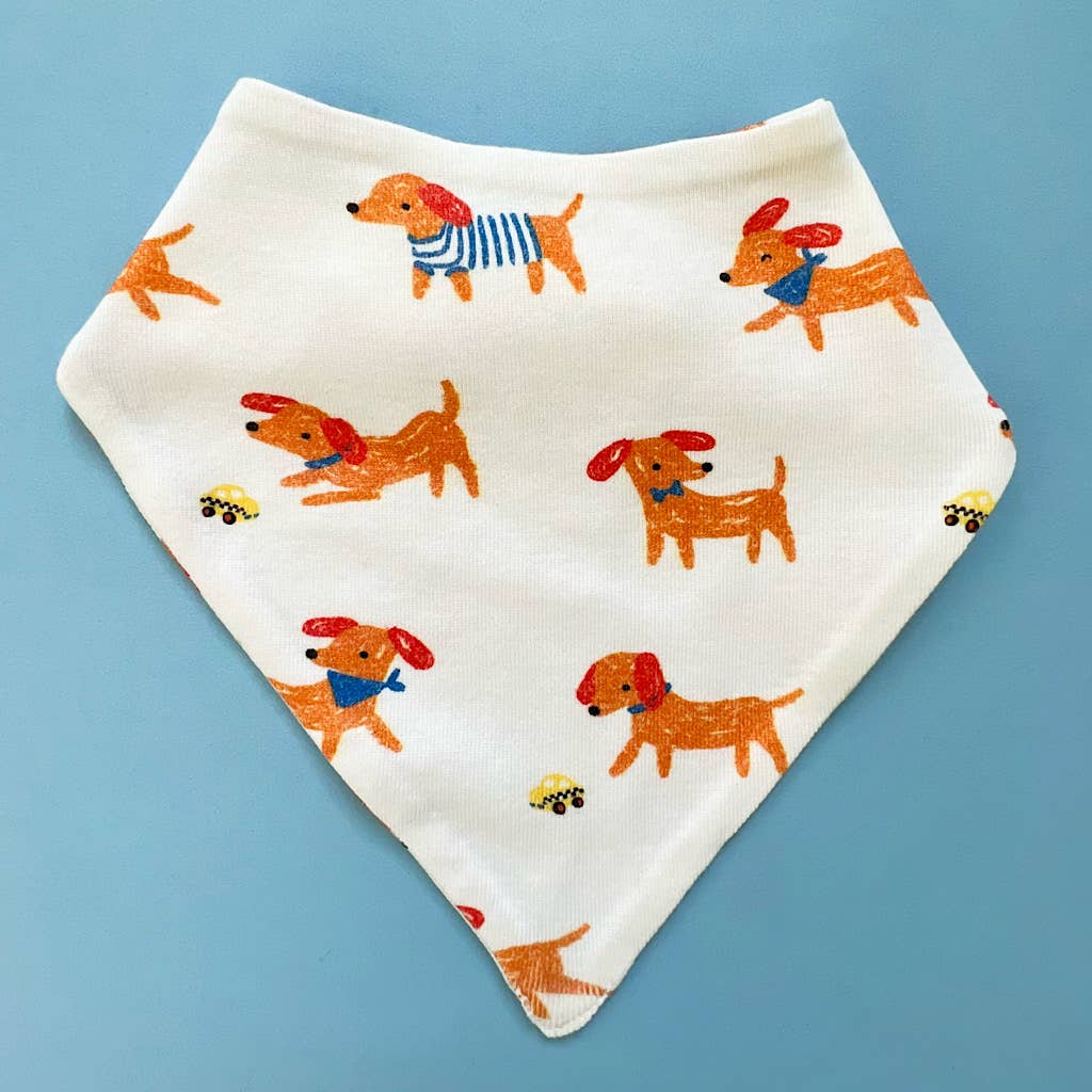 Baby Kerchief Bib-Dogs (Handmade)