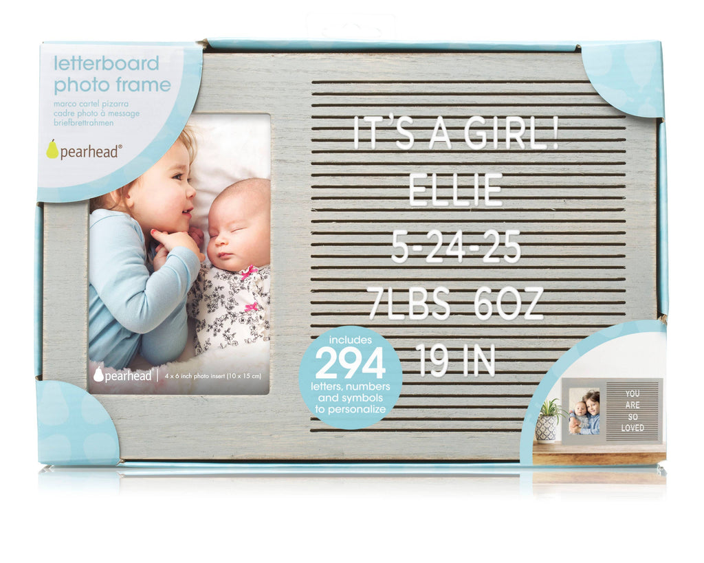 Letterboard Photo Frame, Gray