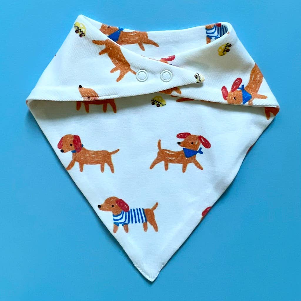 Baby Kerchief Bib-Dogs (Handmade)