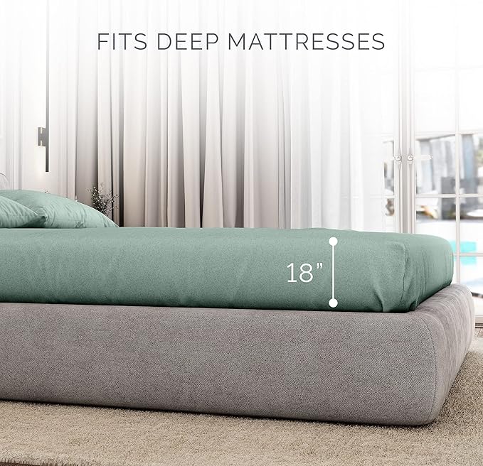 Organic Fitted Full Sheet Set LilyPad Full