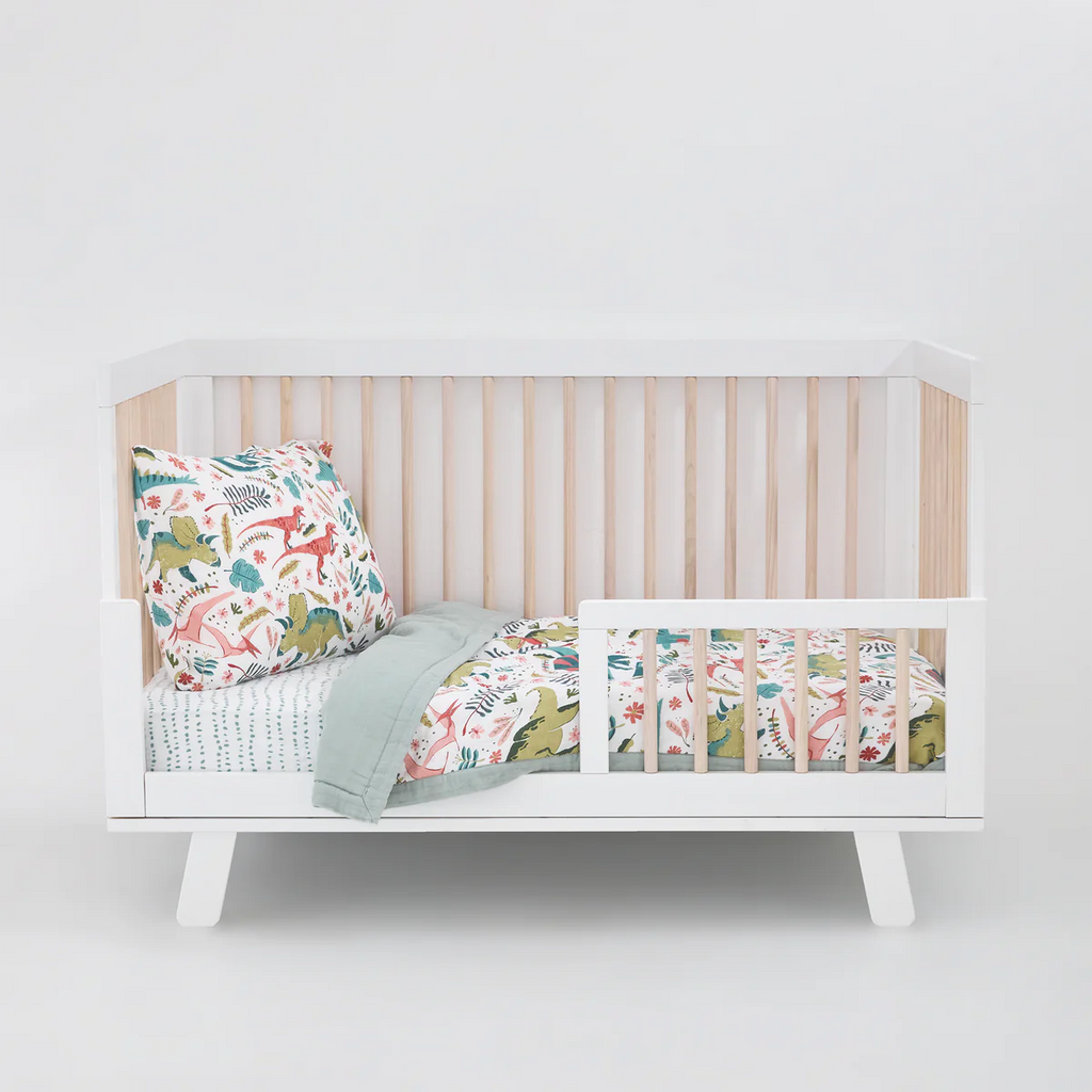 Dino Cotton Muslin 3 Piece Bedding Set