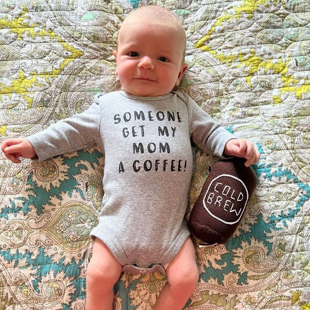 Organic Baby Toy - Cold Brew Coffee Rattle (Handmade)