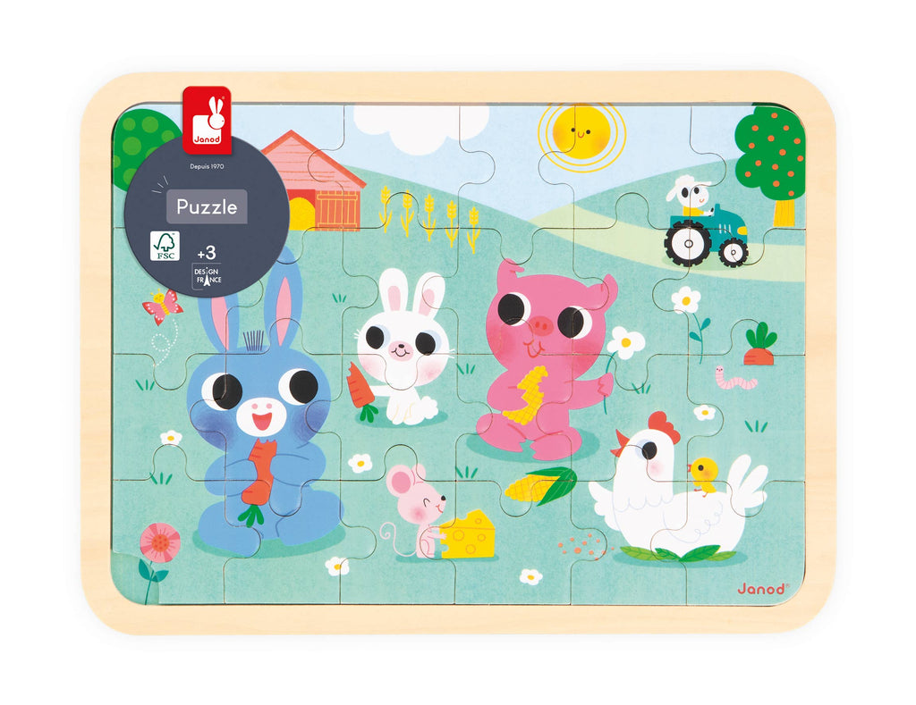 Wooden Farm Spot-the-Difference Puzzle