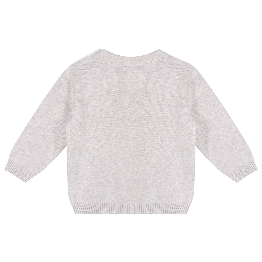 Hot Air Balloon Baby Knit Pullover & Pants Set (Organic): Pearl Grey Heather / 18-24M