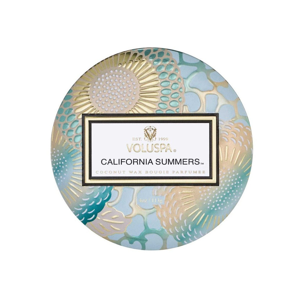 CALIFORNIA SUMMERS MINI TIN CANDLE